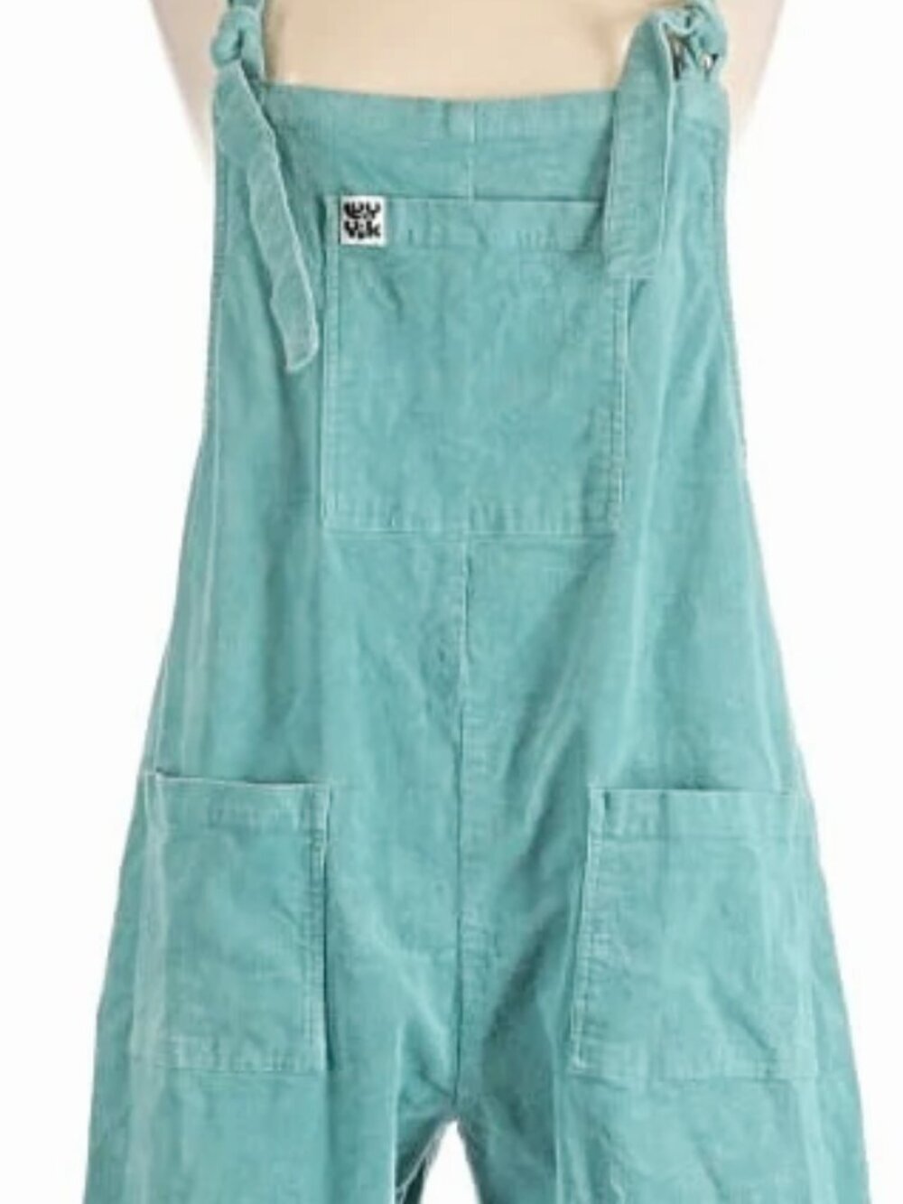 Lucy & Yak Original Dungaree Corduroy Sailor Blue UK 16 US 12 Organic Cotton GUC - Picture 3 of 4
